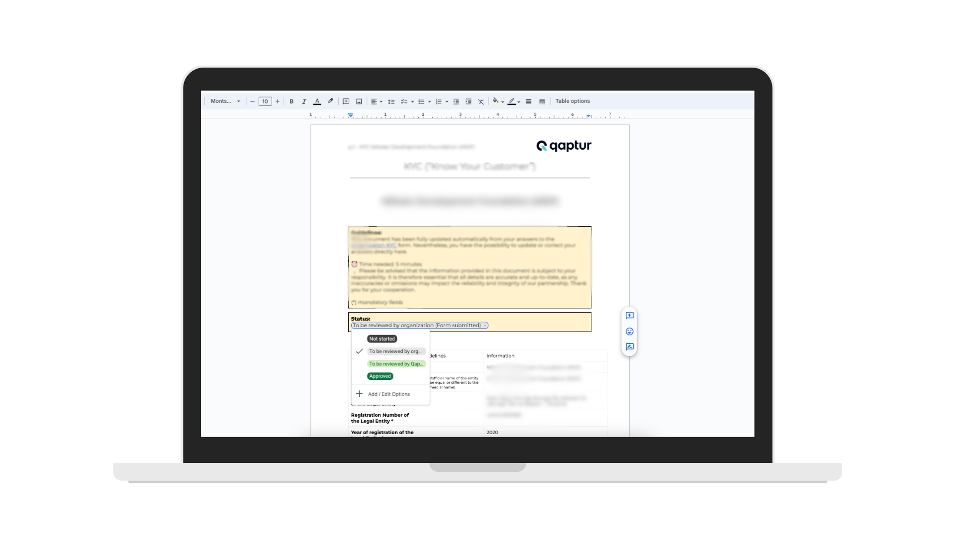 Dashboard mockup